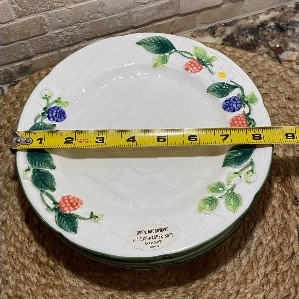 Bundle of 4 Otagiri Ironstone salad plates made in Japan - Picture 14 of 14